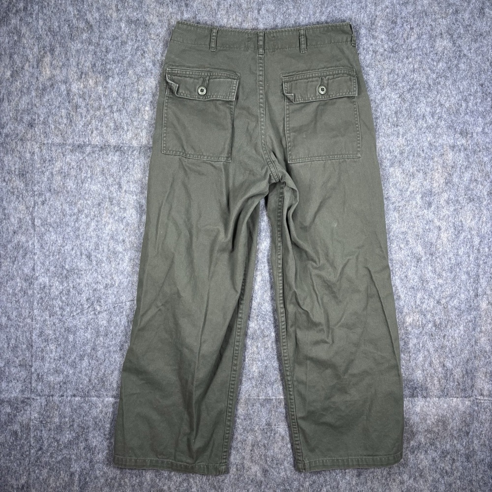 Ungrid Pants Women's‎ 28 x 26 OG 107 Reproduction Green Japan Straight Cotton - Picture 11 of 16
